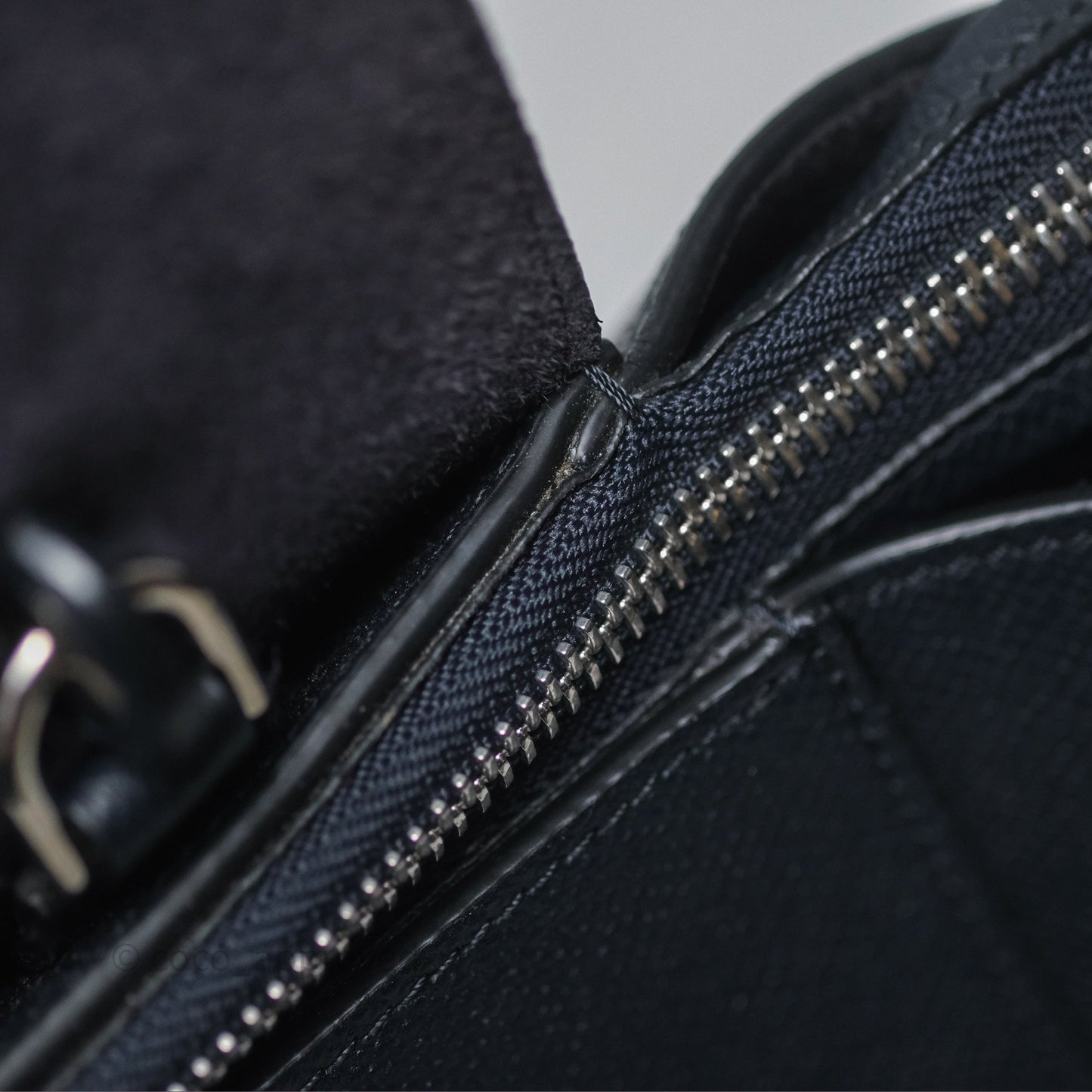 Celine Mini Belt Bag Navy Grained Calfskin Silver Hardware