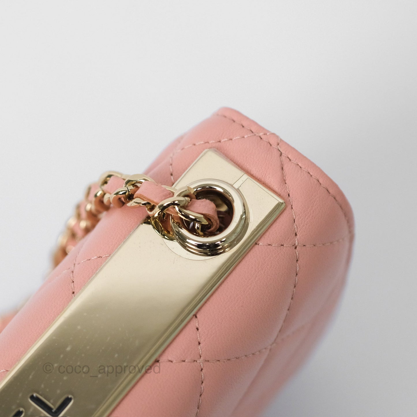 Chanel Trendy CC WOC Quilted Salmon Pink Lambskin Gold Hardware
