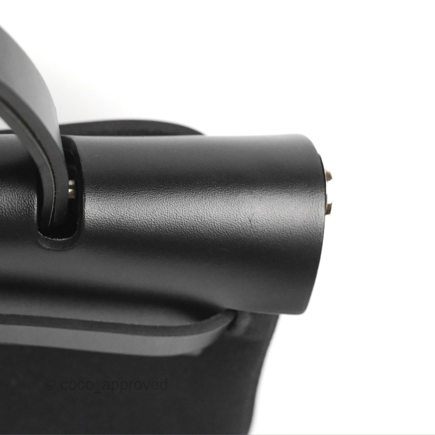 Hermès Herbag Zip 31 Retourne Black Canvas Palladium Hardware