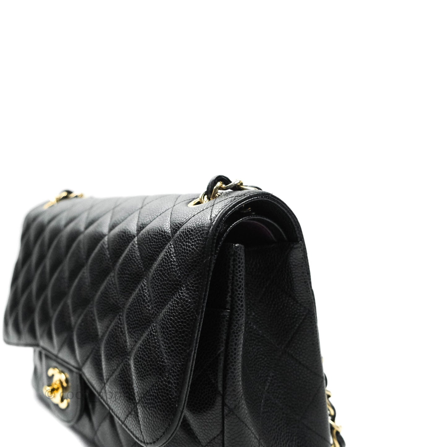 Chanel Jumbo Double Flap Black Caviar Gold Hardware⁣⁣