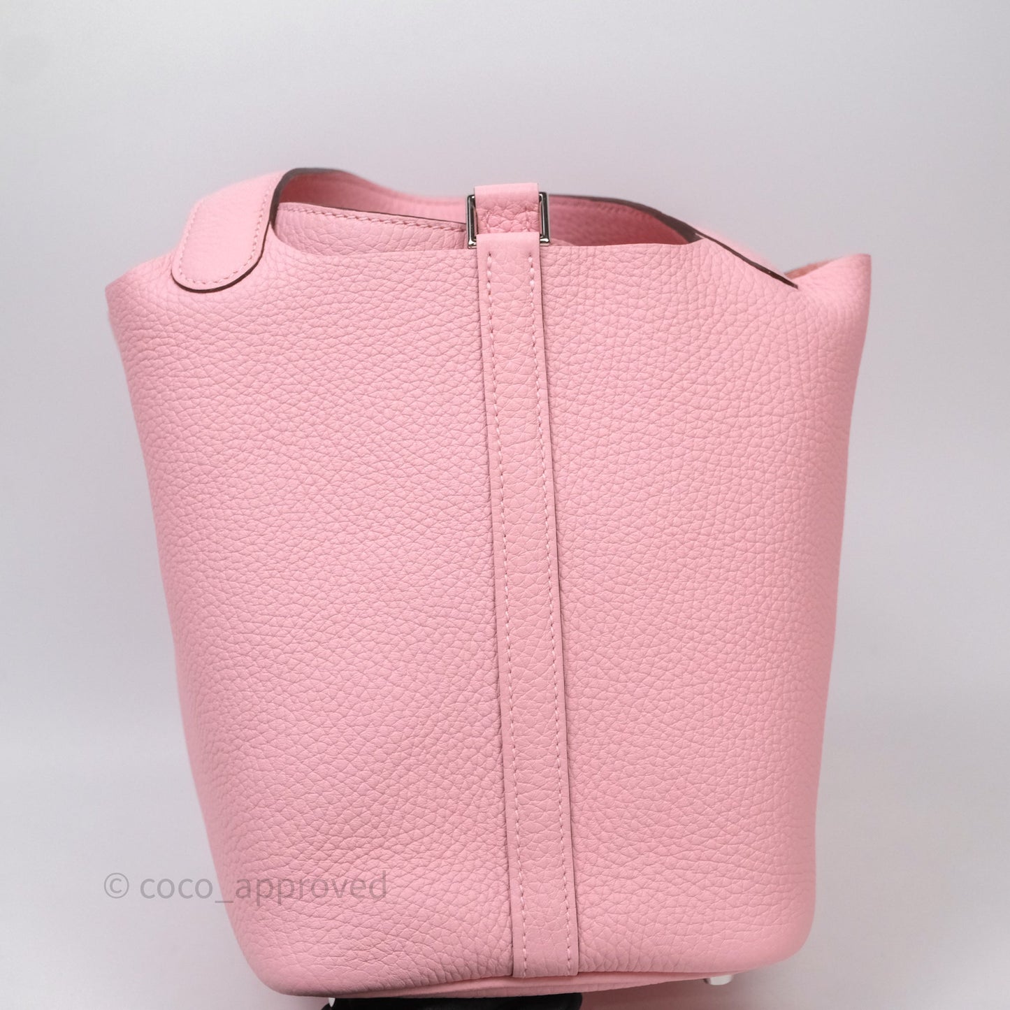 Hermès Picotin 18 Rose Sakura 3Q Clemence Palladium Hardware