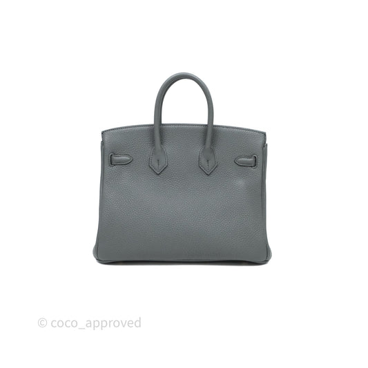 Hermes Birkin 25 Vert Amande Togo Gold Hardware