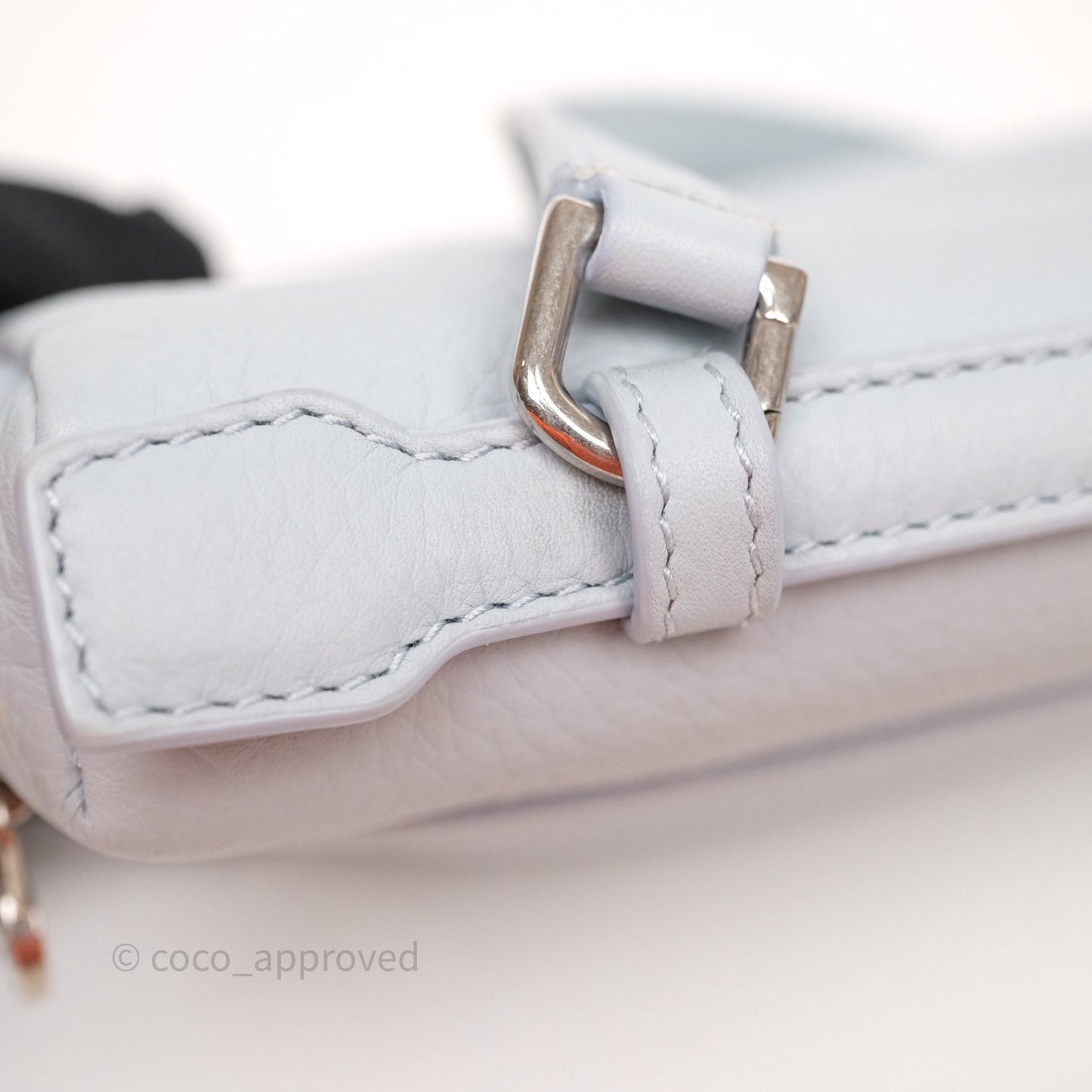 Loro Piana Extra Pocket L19 Light Blue Grained Calfskin