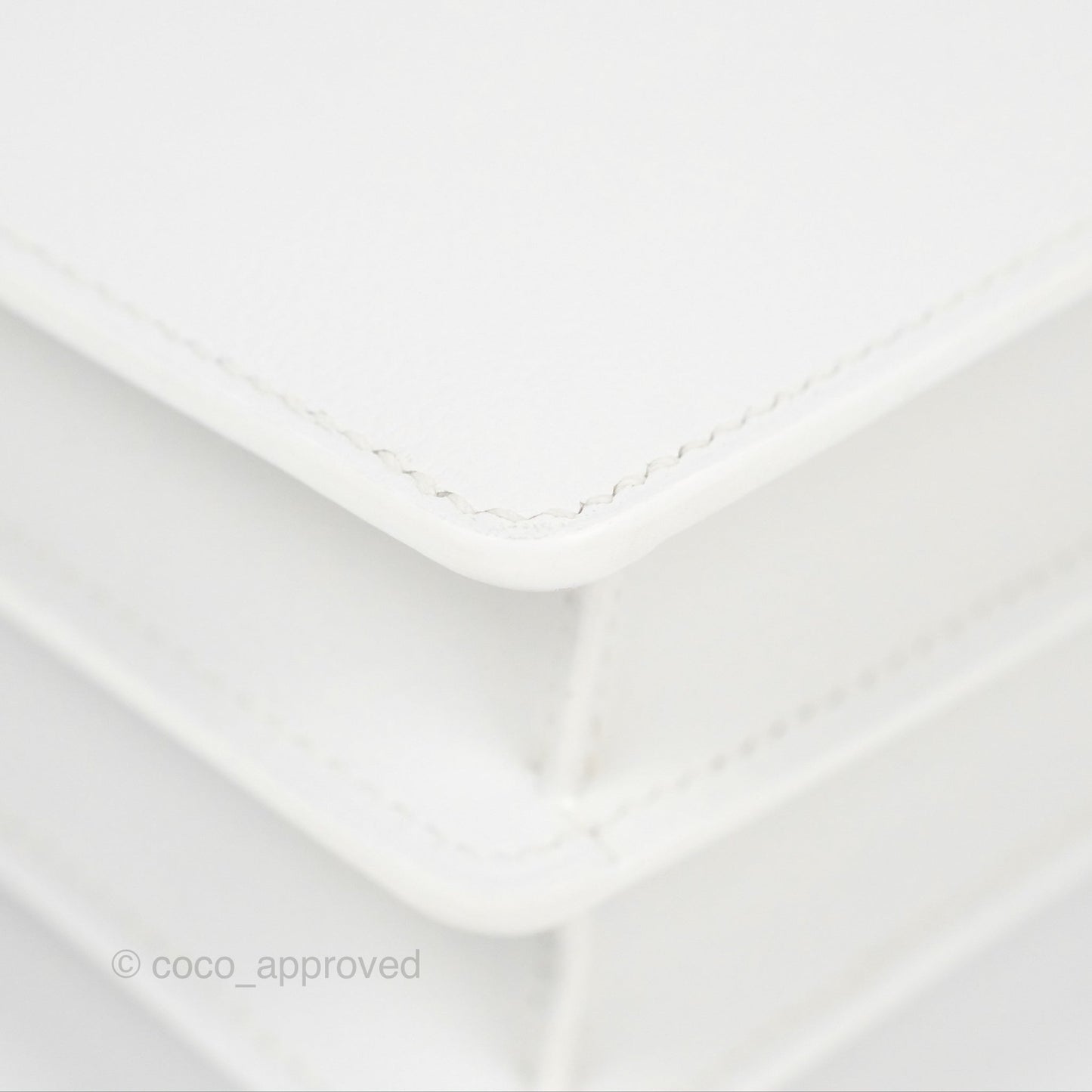 Hermès Roulis Mini 18 New White Evercolor Permabrass Hardware