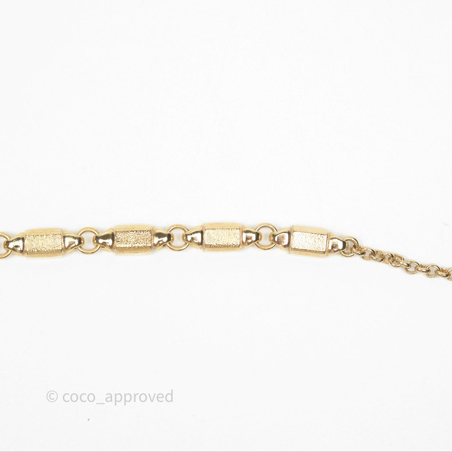 Chanel Square Black/ White CC Choker Gold Tone 24P