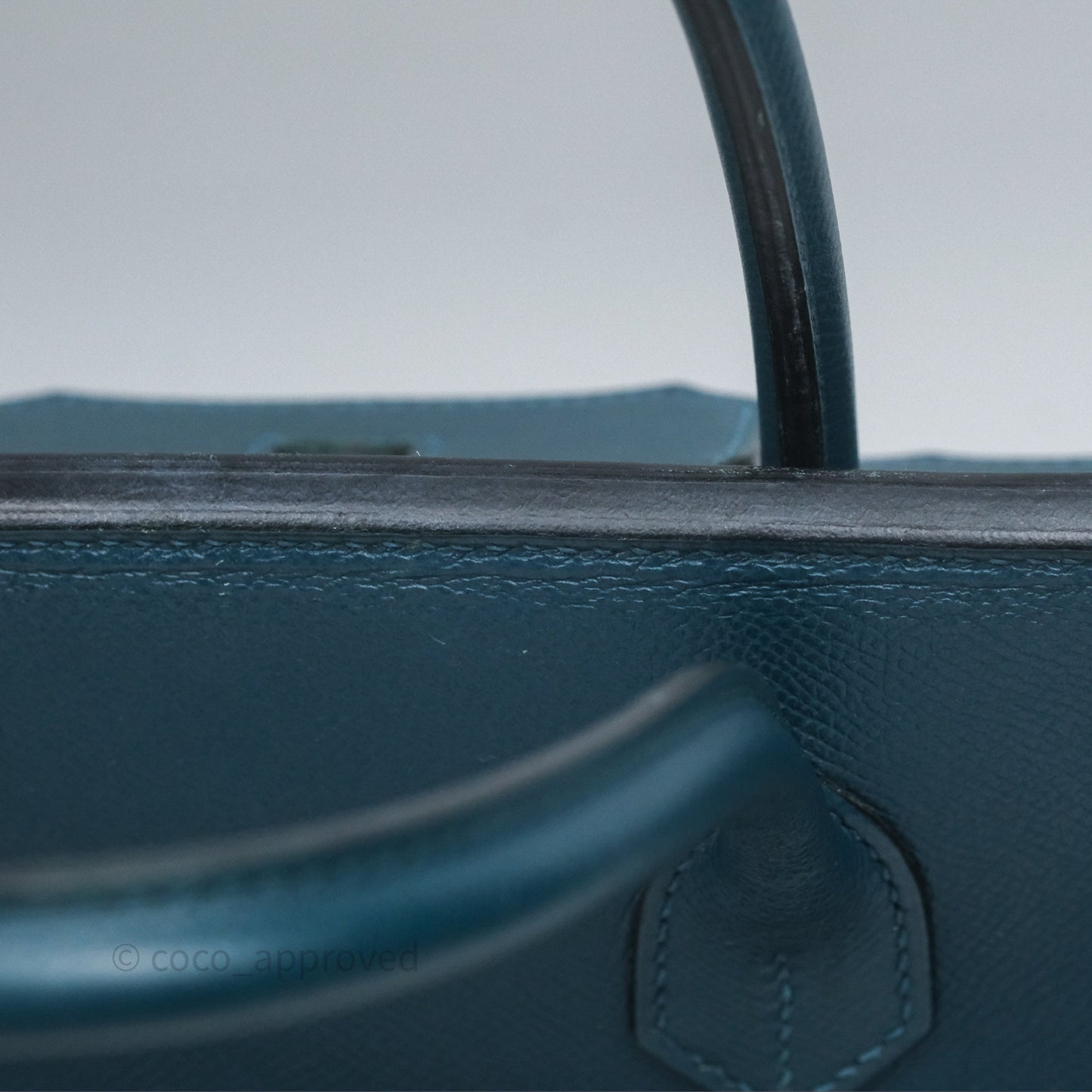 Hermès Birkin 30 Retourne Bleu de Prusse 7P Epsom Gold Hardware