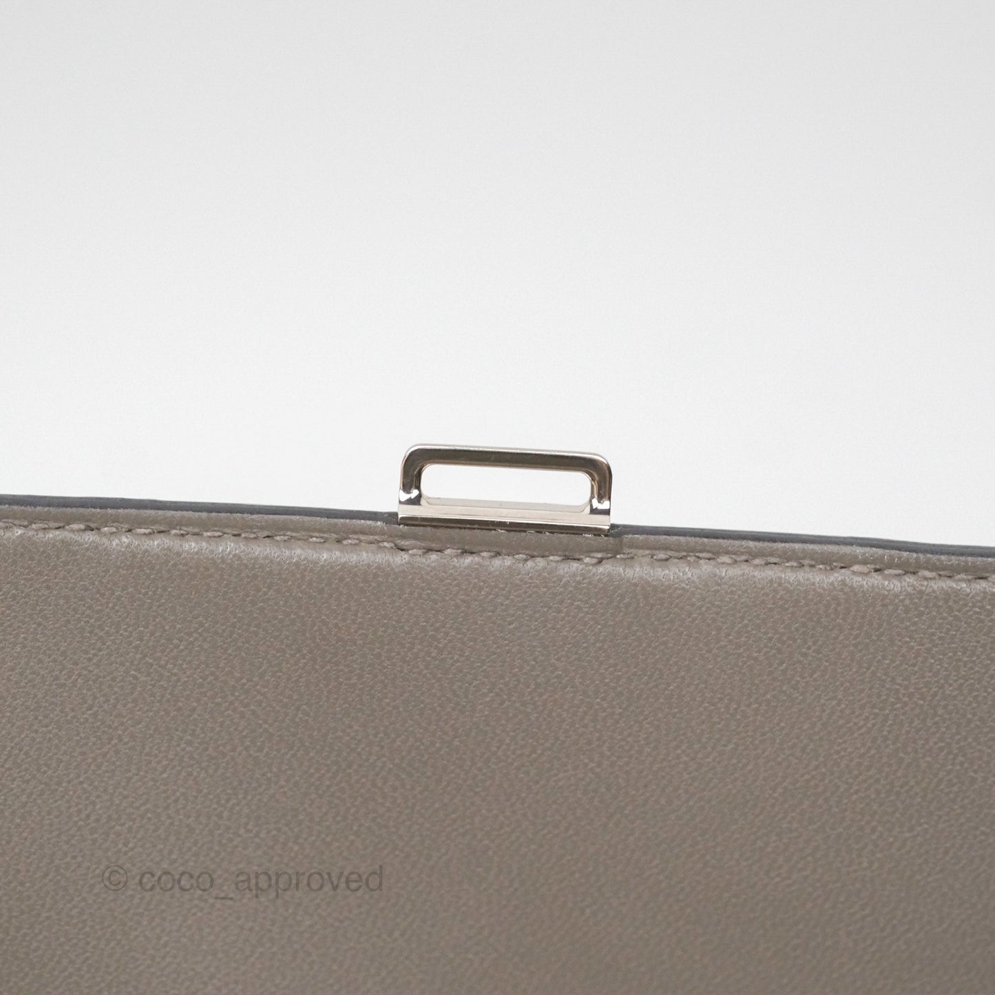 Hermès Della Cavalleria Mini Bag Gris Meyer 0L Epsom Palladium Hardware