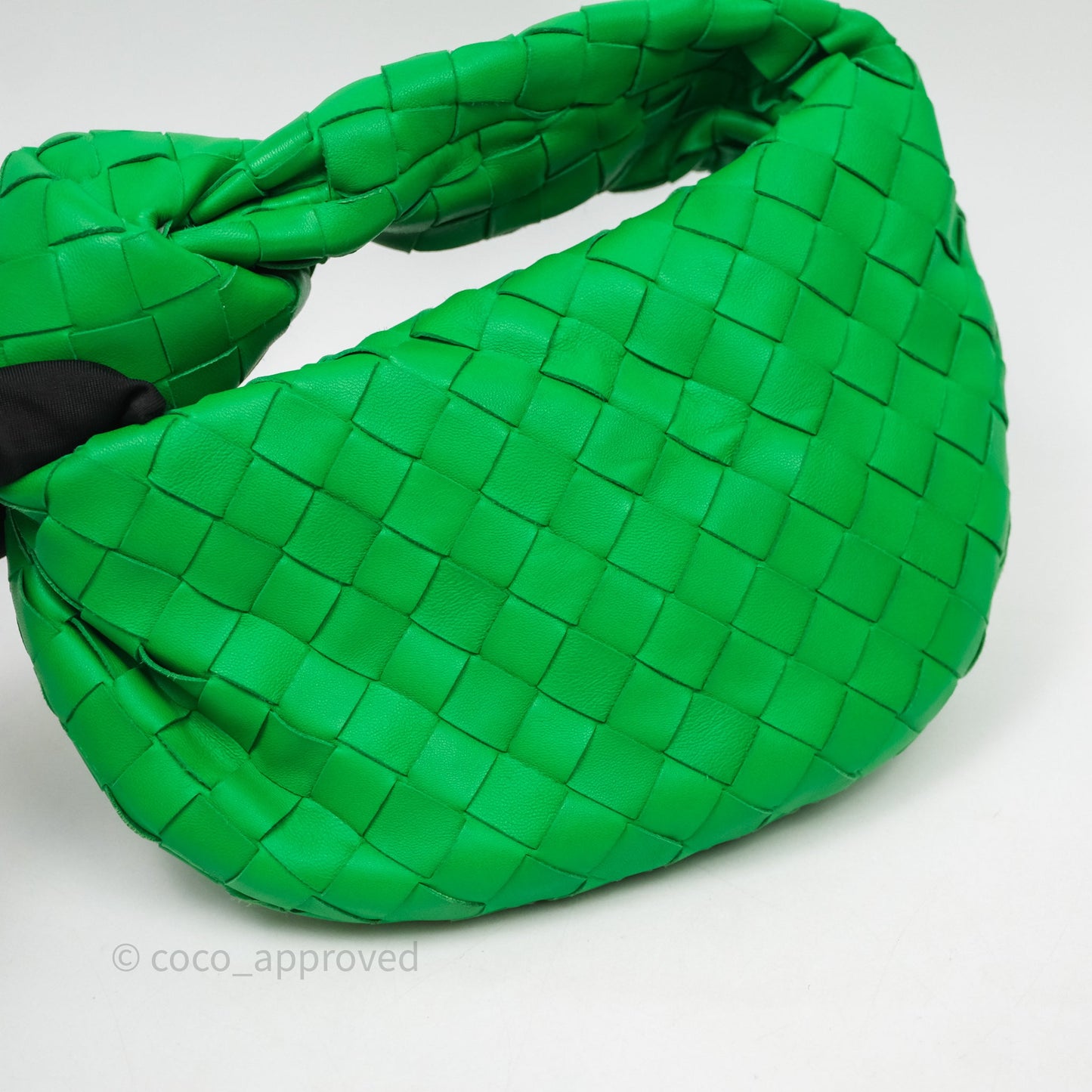 Bottega Veneta Mini Jodie Bag Green Intrecciato Lambskin