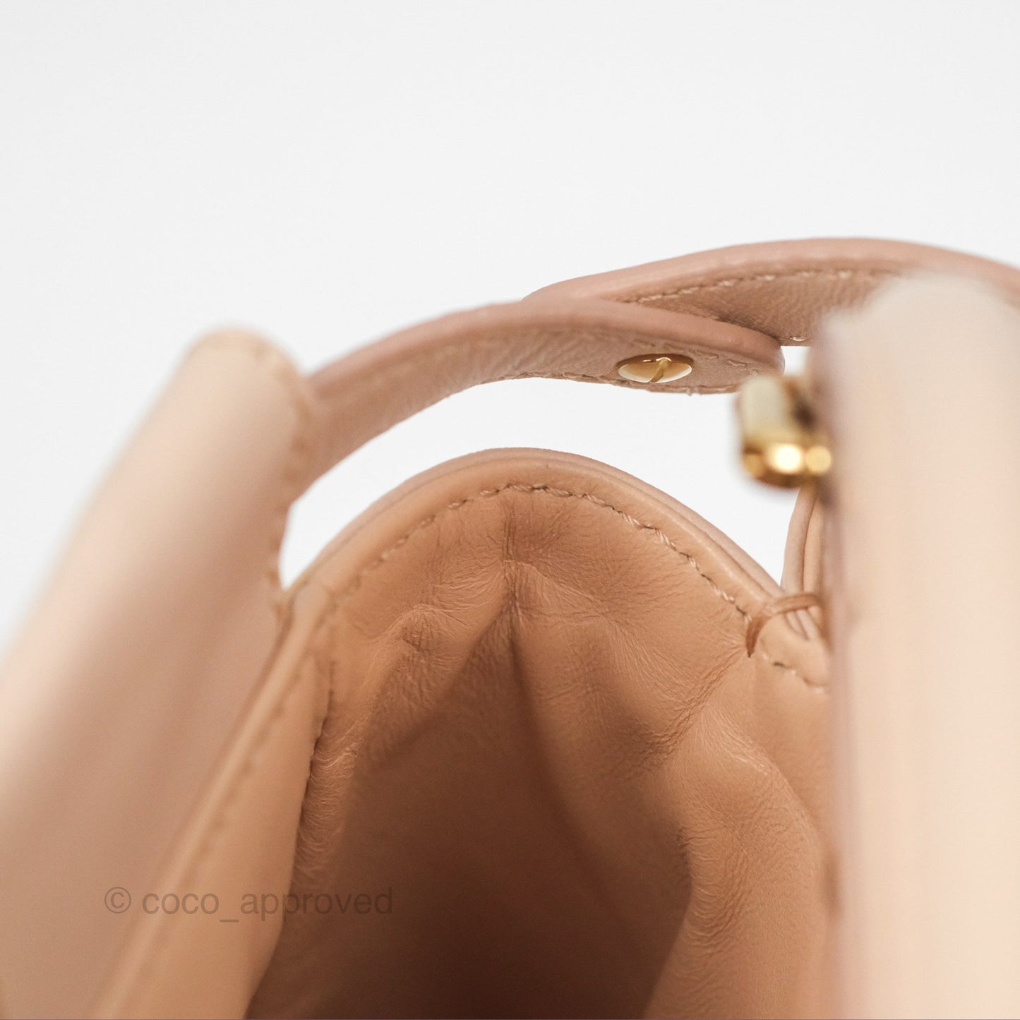 Fendi Mini Peekaboo Bag Light Pink Lambskin Gold Hardware