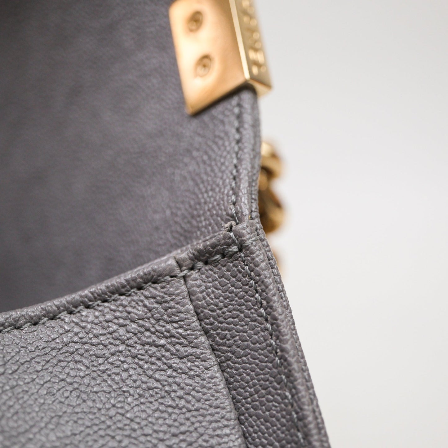 Chanel Small Boy Dark Grey Caviar Gold Hardware