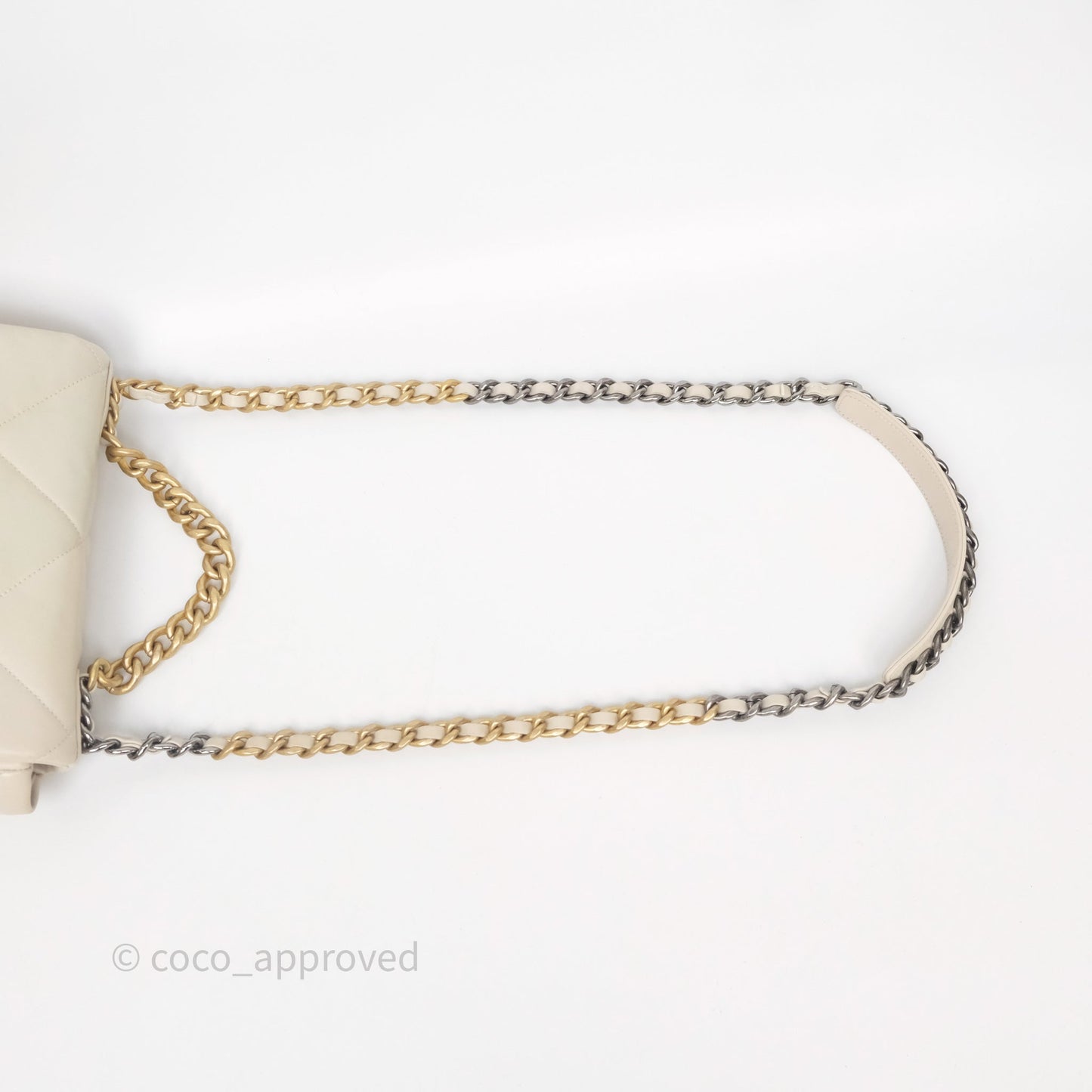 Chanel 19 Small Ivory Mixed Hardware