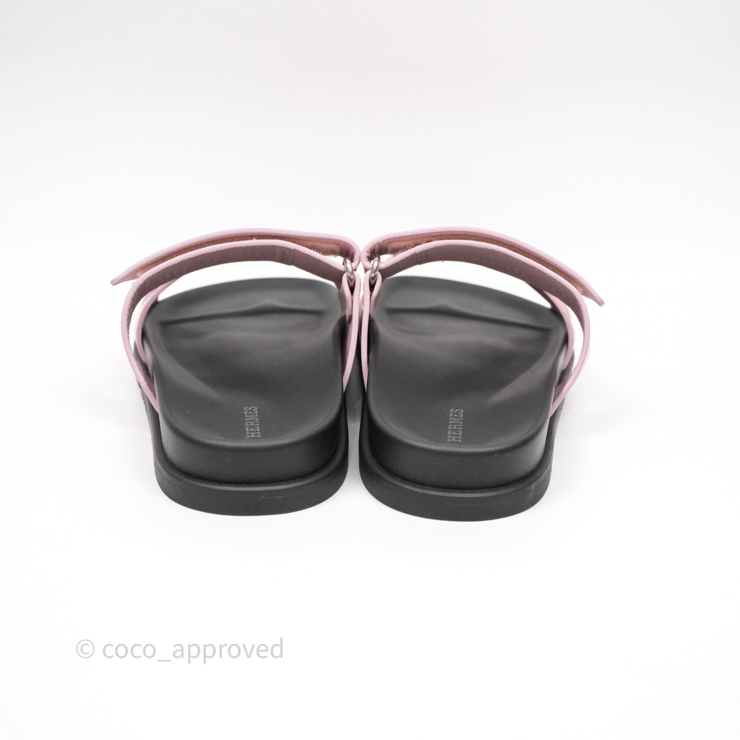 Hermes Chypre Sandal Calfskin Calfskin Rose Cancan Size 40