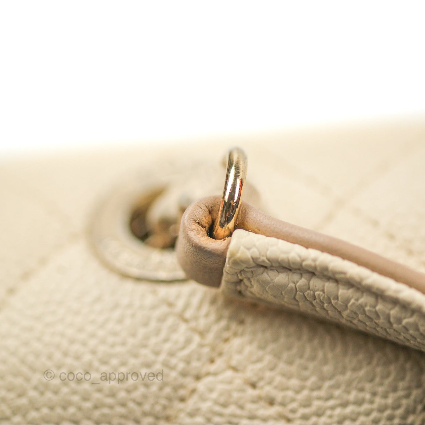 Chanel Medium CC Cuba Flap Bag Ivory Caviar Light Gold Hardware