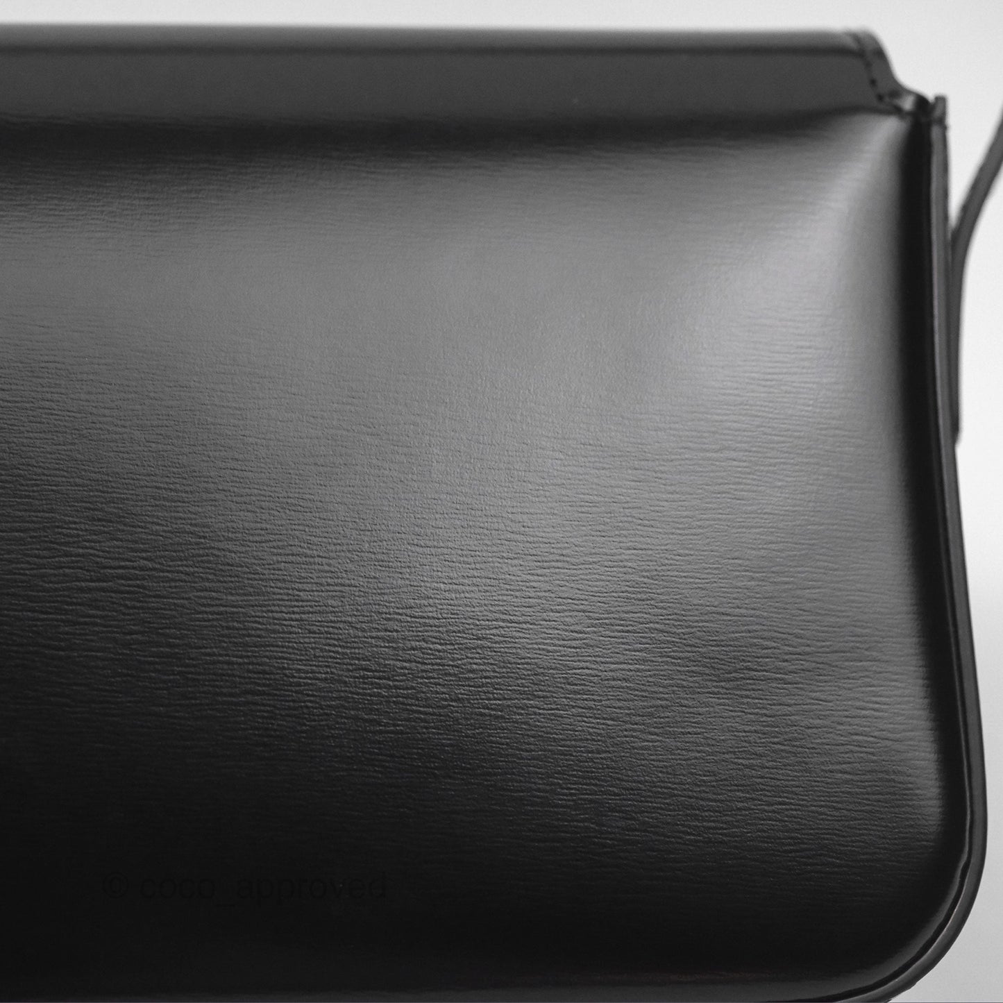 Celine Triomphe Shoulder Bag Black Calfskin