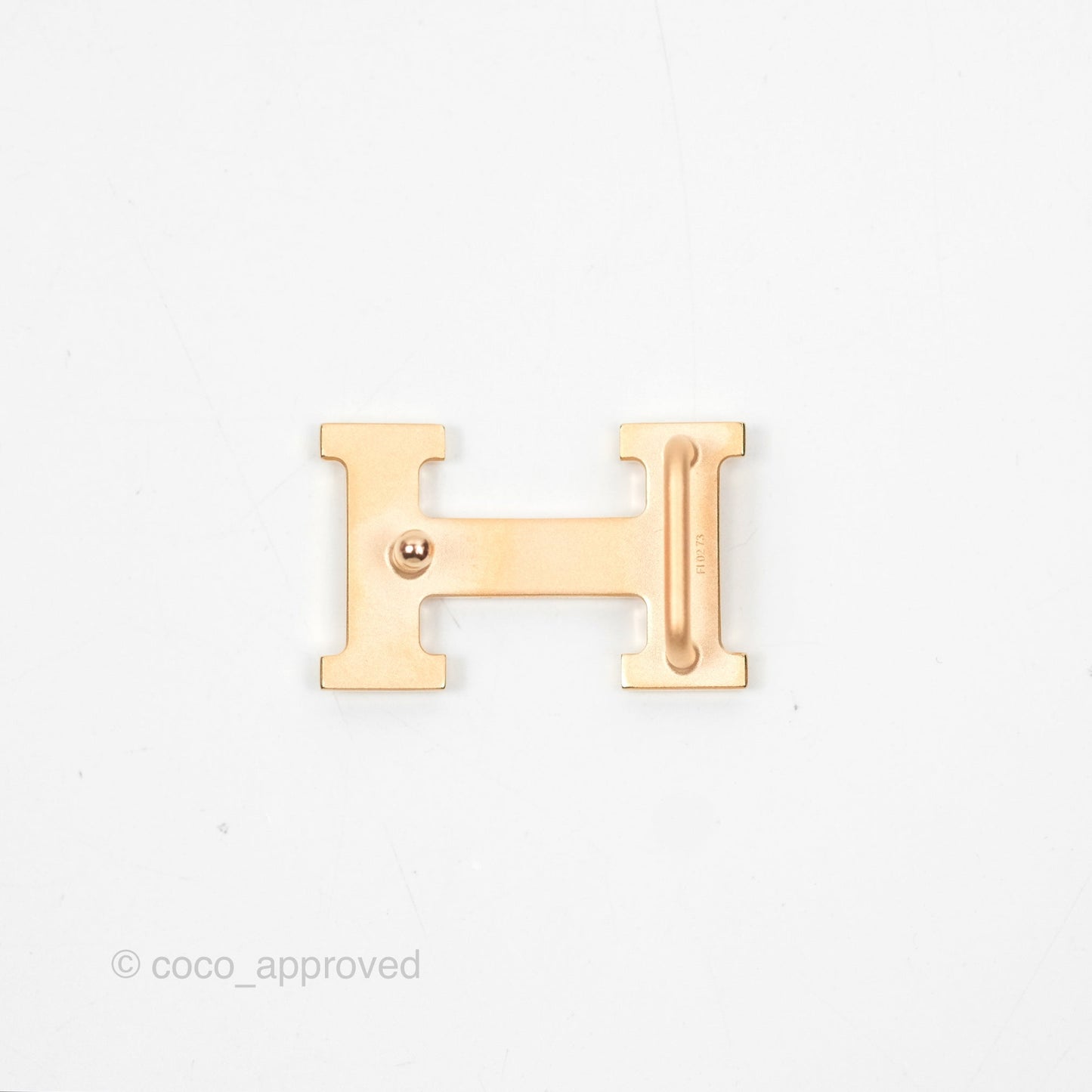 Hermès H Constance Mini Belt Buckle & Reversible Etoupe/Black Leather Rose Gold Hardware