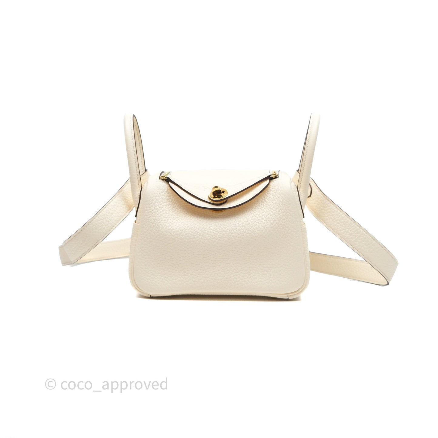 Hermès Mini Lindy 20 Nata I2 Clemence Gold Hardware