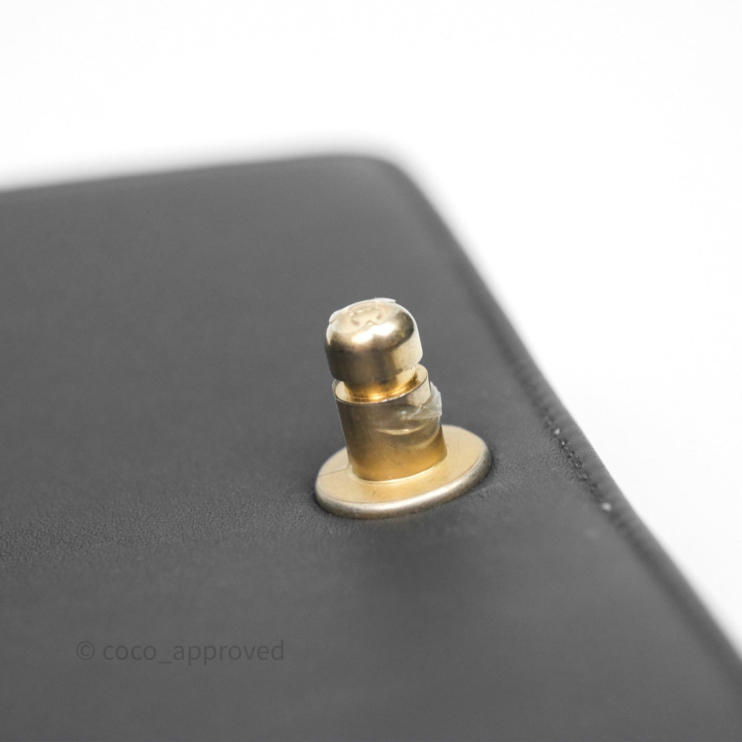 Chanel Small Boy Black Calfskin Aged Gold Hardware