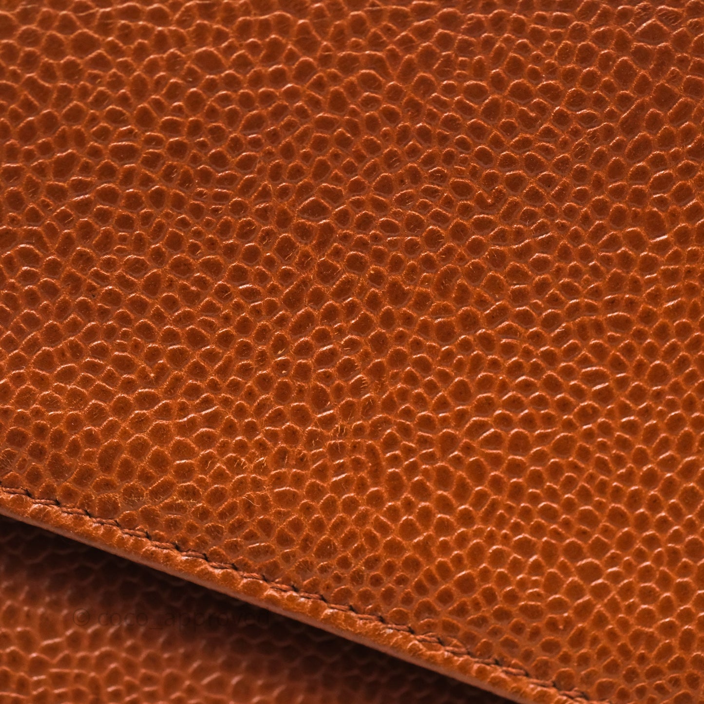 Chanel Vintage Tote Caramel Caviar 24K Gold Hardware