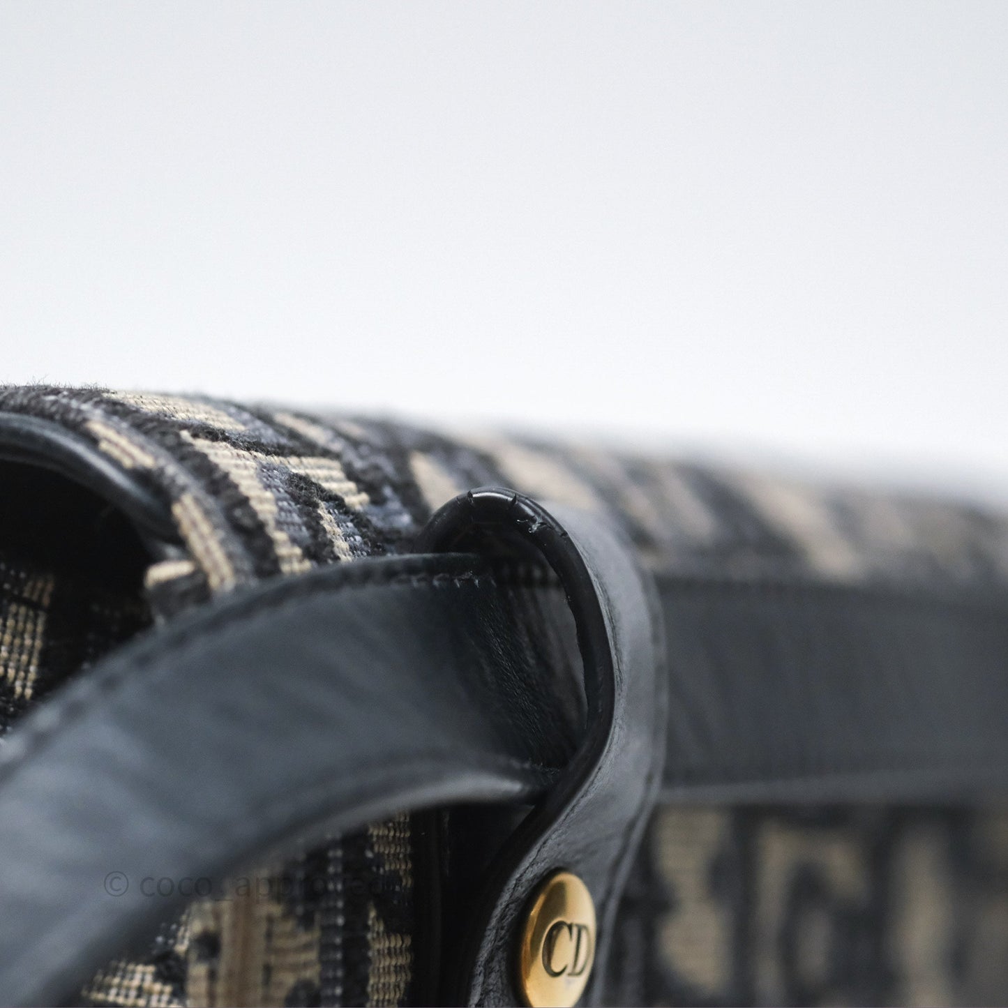 Christian Dior Blue Dior Oblique Jacquard Saddle Belt Pouch