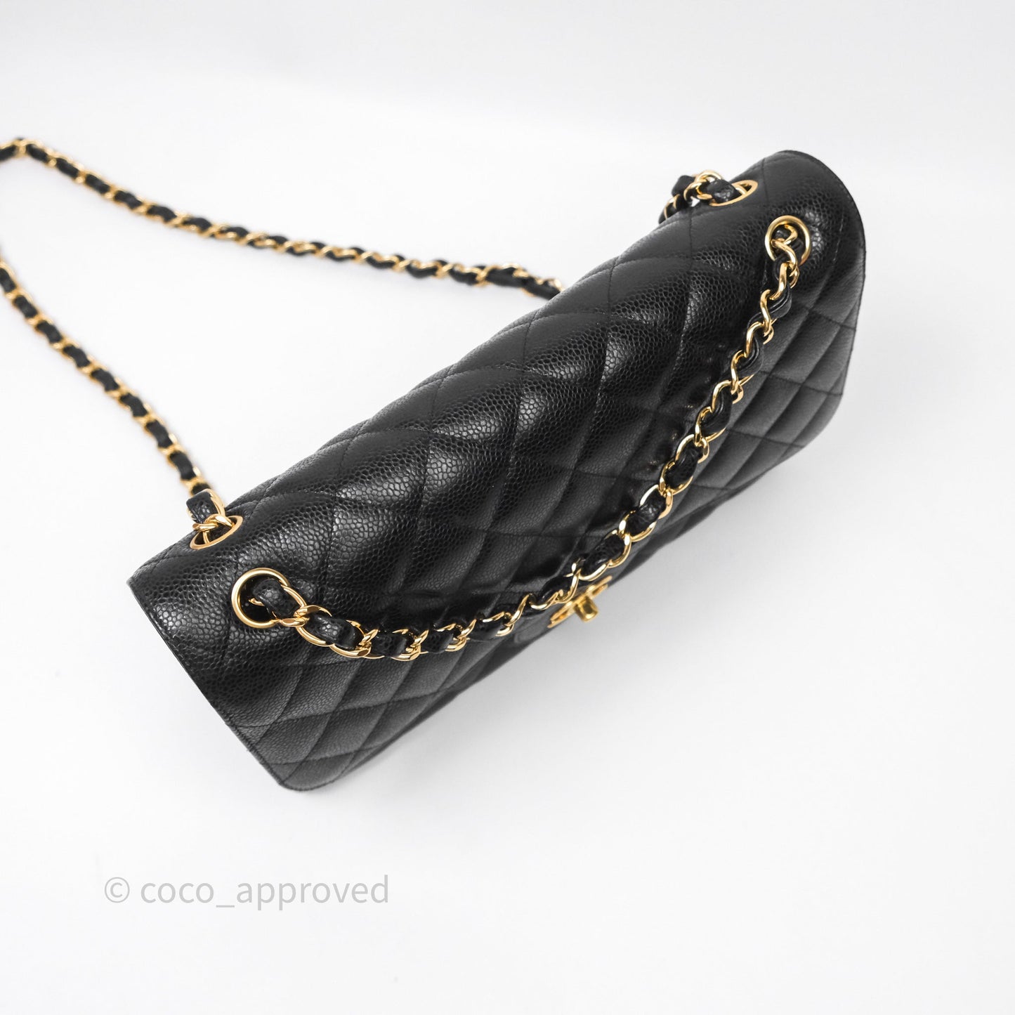 Chanel Jumbo Double Flap Black Caviar Gold Hardware⁣⁣