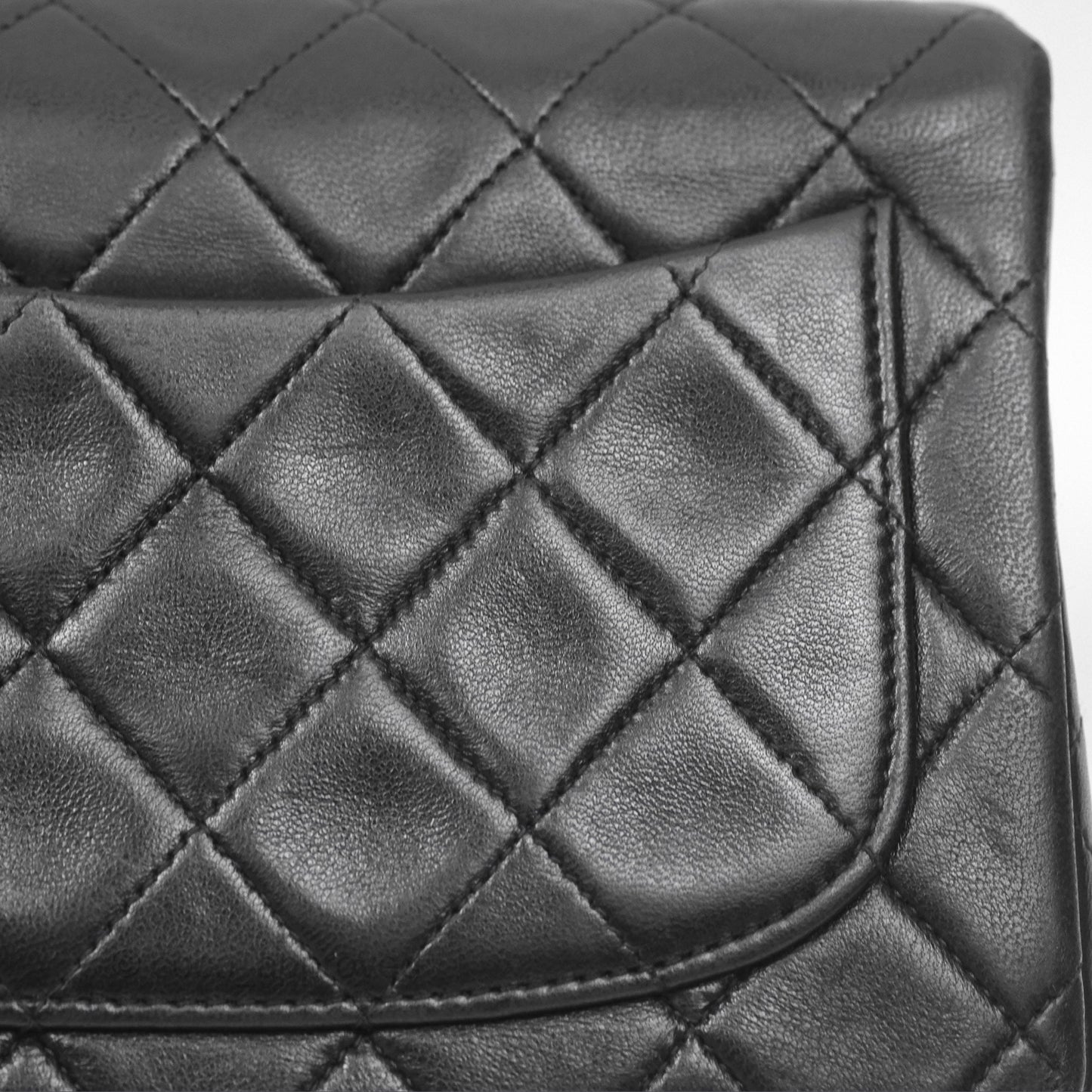 Chanel Vintage Mini Square Black Lambskin 24K Gold Hardware