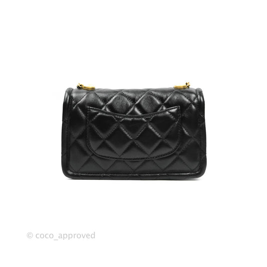 Chanel Clutch With Chain (O-purse-vanity With Chain) Black