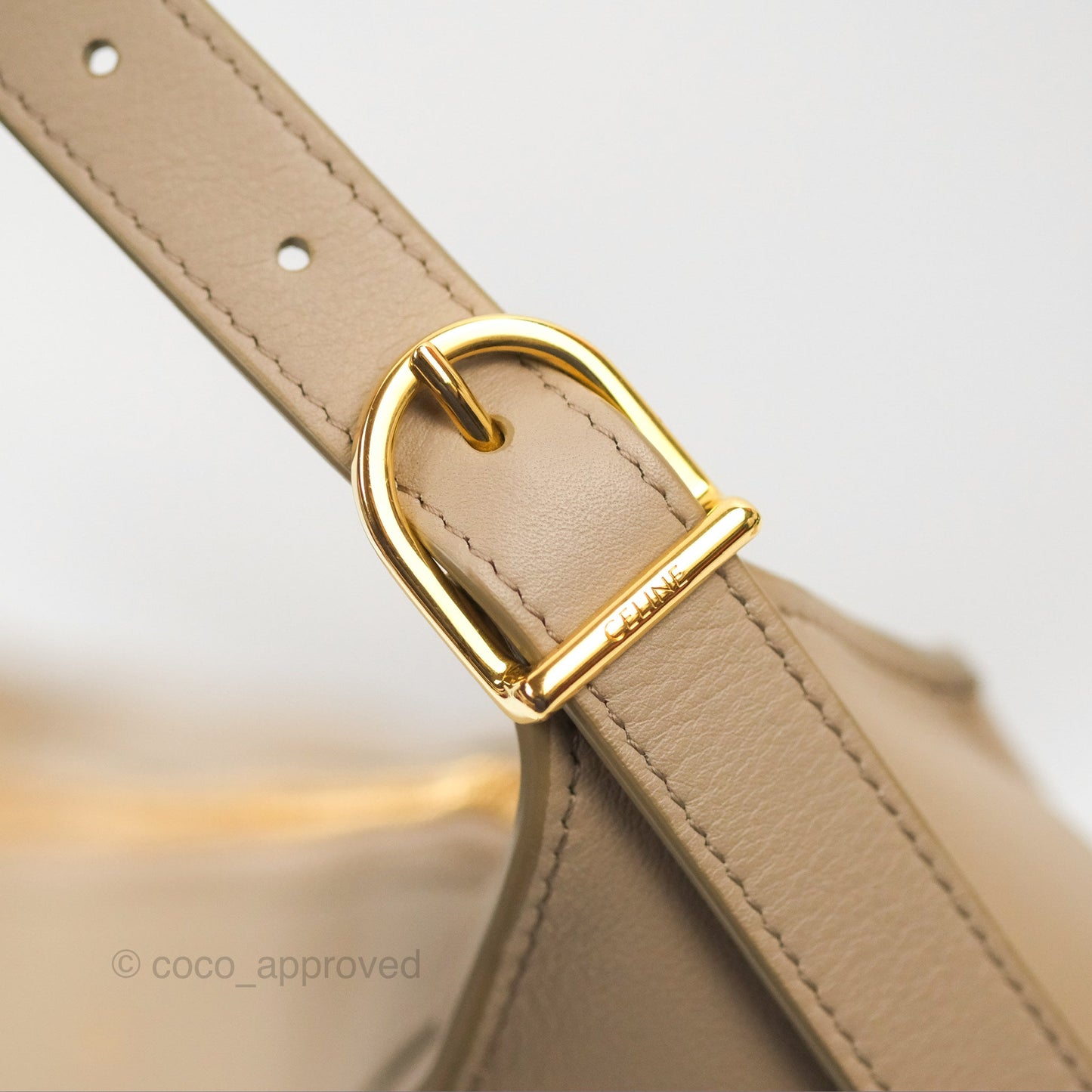 Celine Medium Romy Shoulder Bag Safari Supple Calfskin