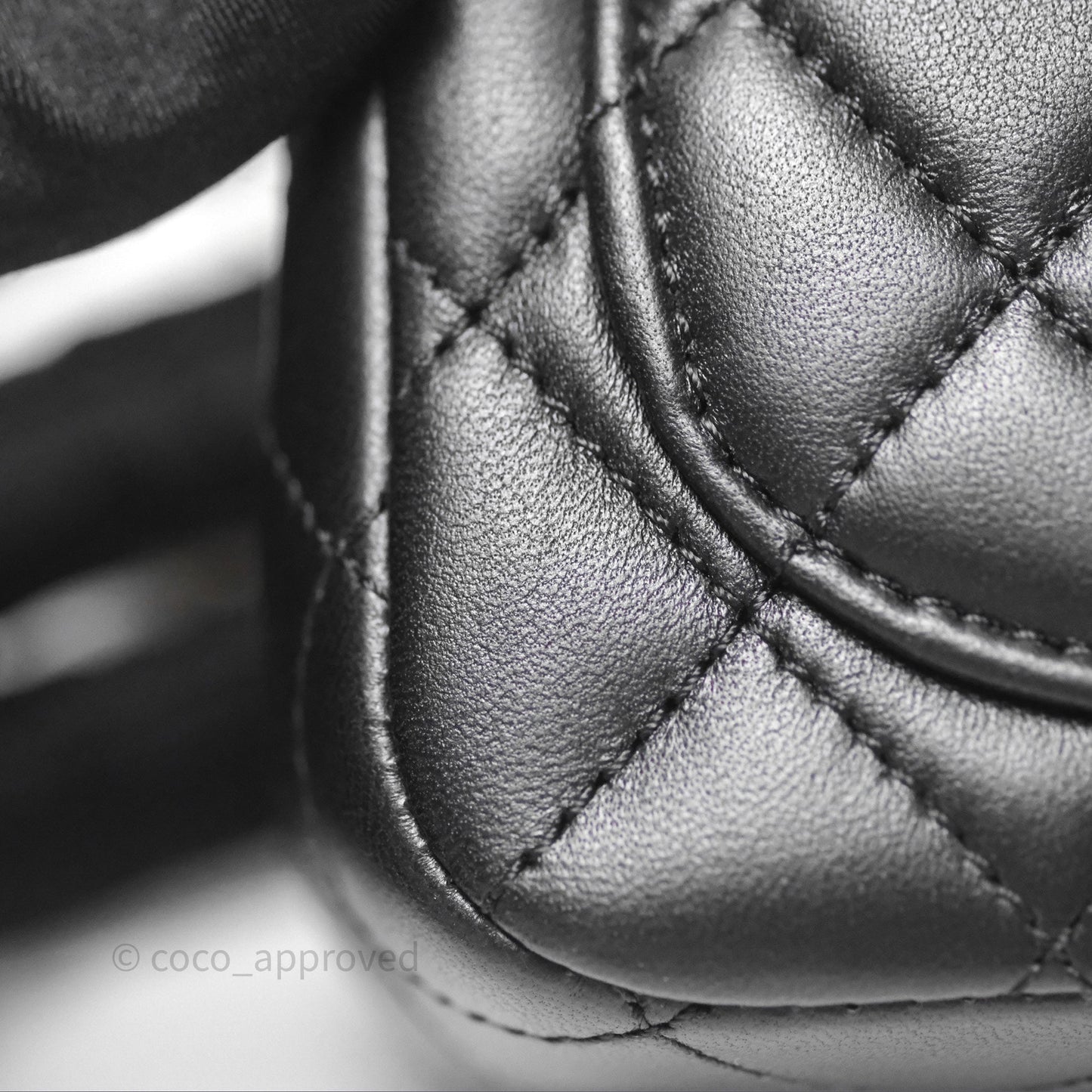 Chanel Pearl Crush Mini Square Quilted Black Lambskin Aged Gold Hardware