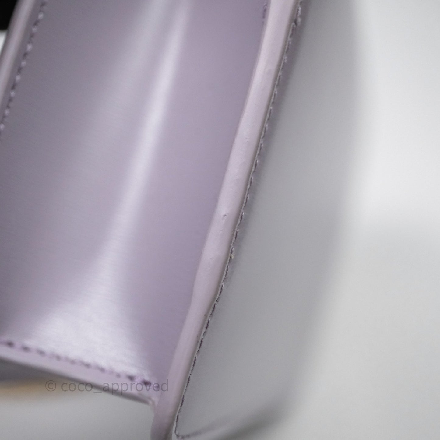 Celine Margo Wallet On Chain in Purple lavender Shiny Calfskin