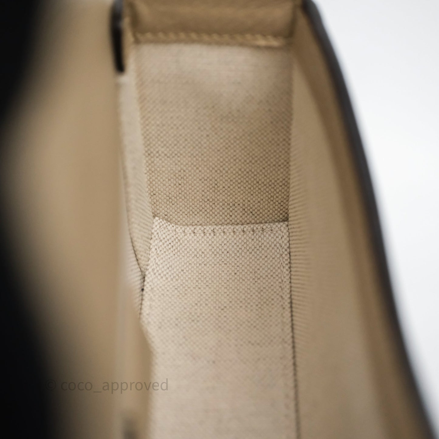 Gucci Horsebit 1955 Mini Bag Beige/ White GG Supreme Canvas Gold Hardware
