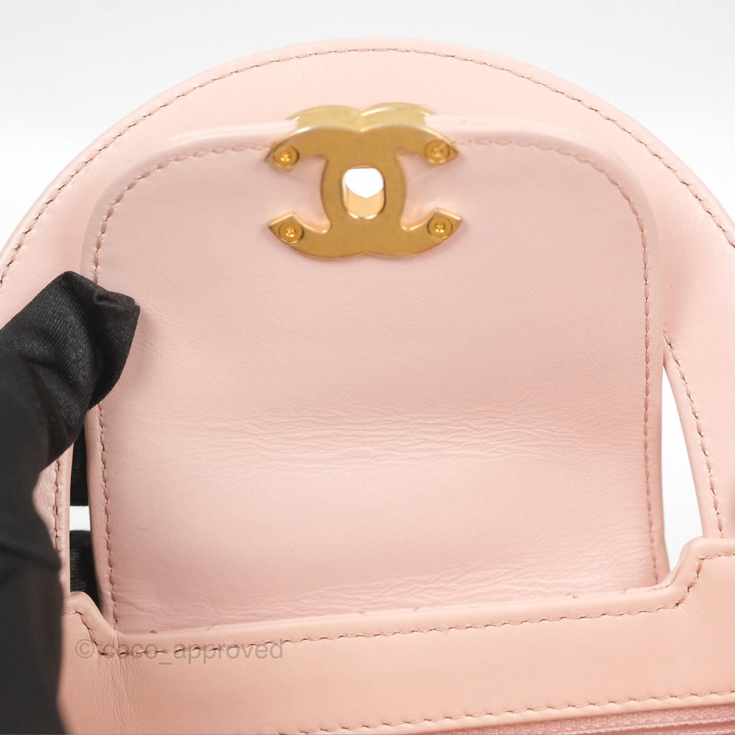 Chanel Kelly Bag Light Pink Shiny Calfskin Aged Gold Hardware