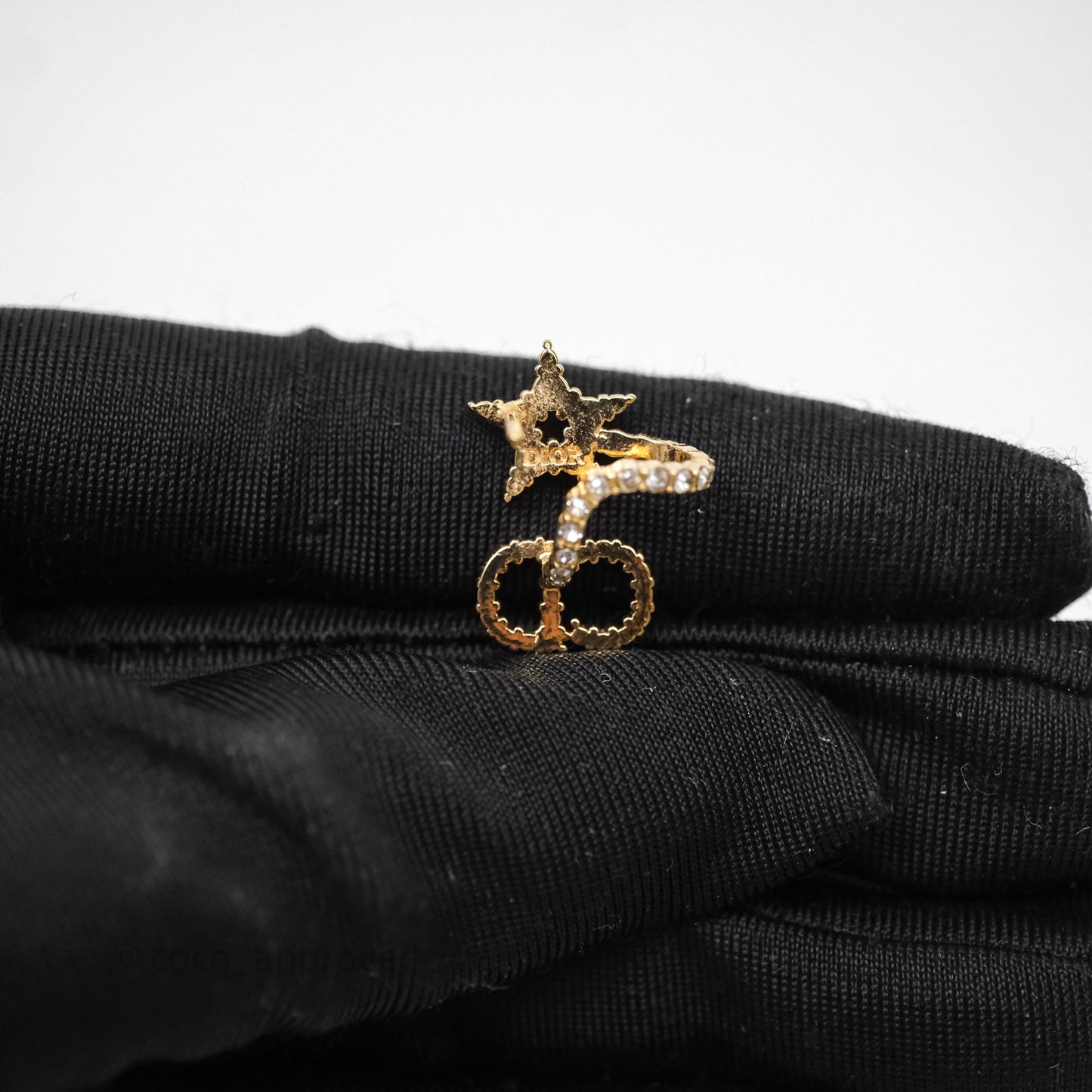 Christian Dior Clair D Lune Earrings Gold