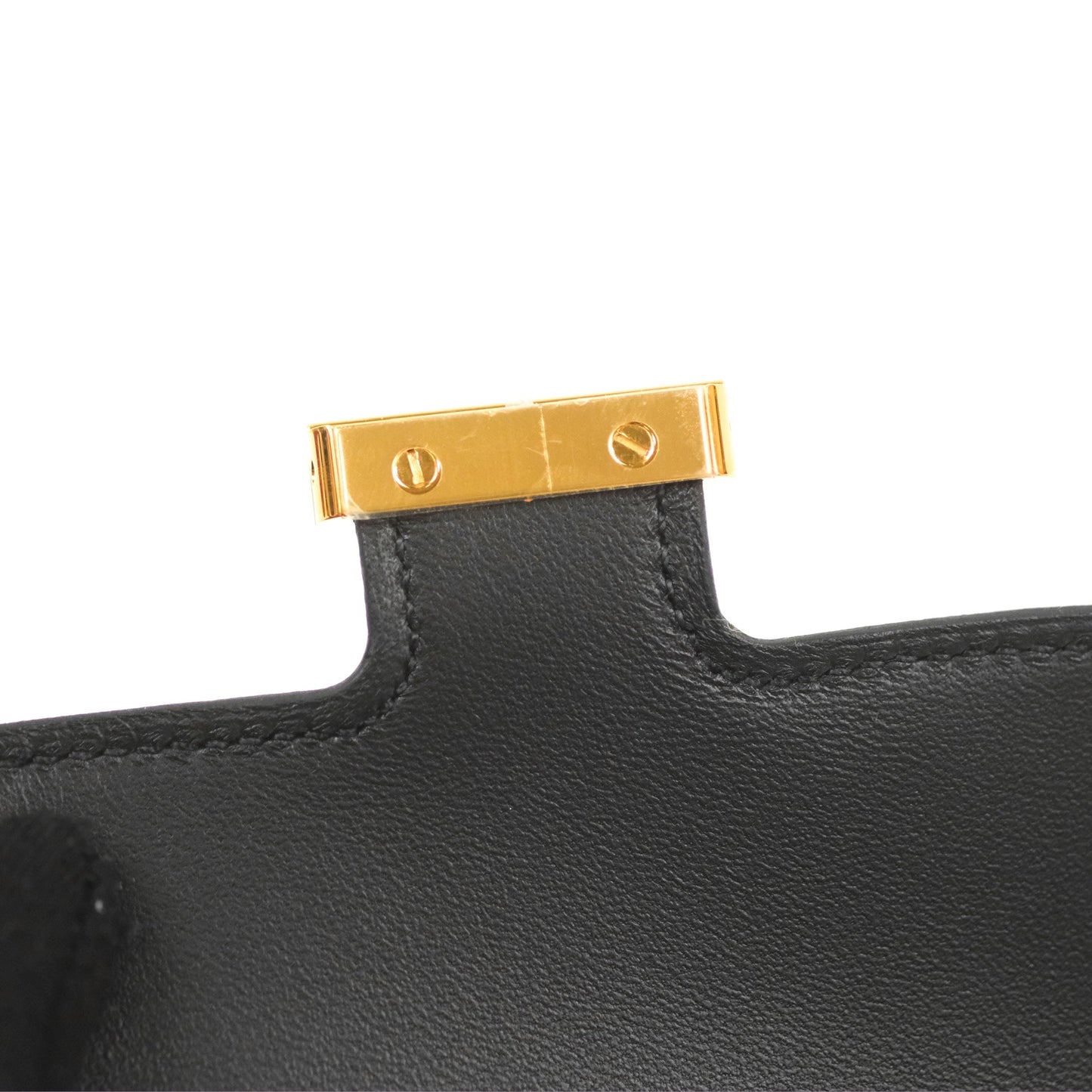 Hermès Constance Slim Wallet Black Epsom Gold Hardware