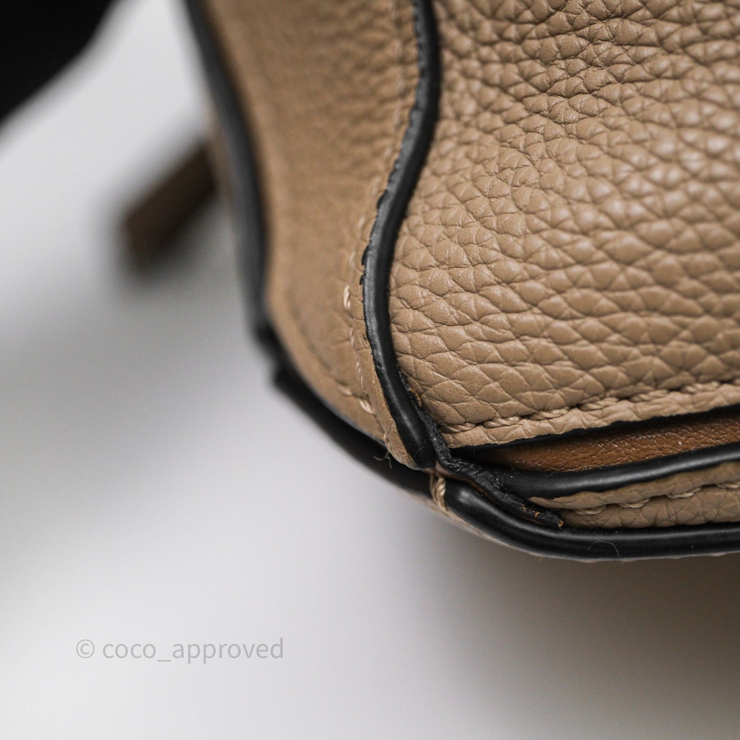 Loewe Small Puzzle Bag Sand Mink Grained Calfskin Gold Hardware