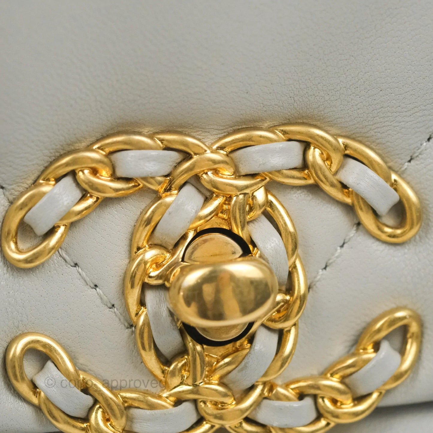 Chanel 19 Small Grey Lambskin Mixed Hardware