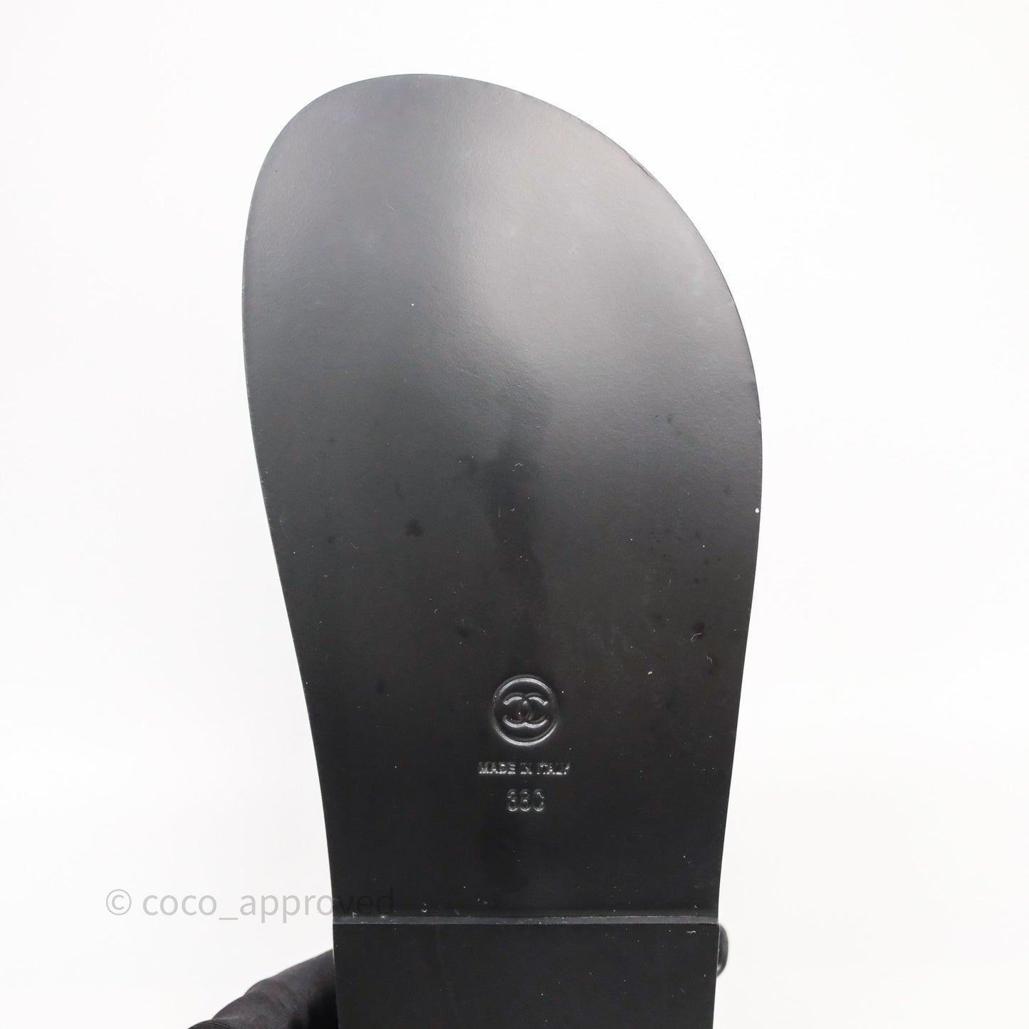 Chanel Dad Sandals Black/ Purple Tweed Size 38