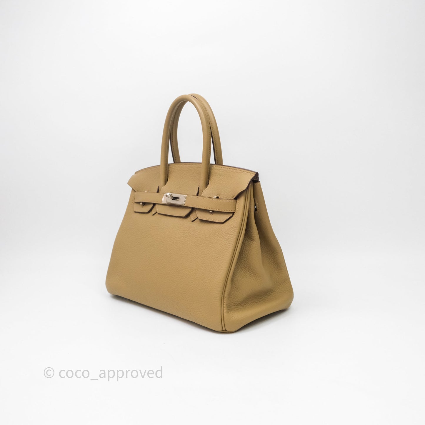 Hermès Birkin 30 Tabac-Camel 24 Togo Palladium Hardware