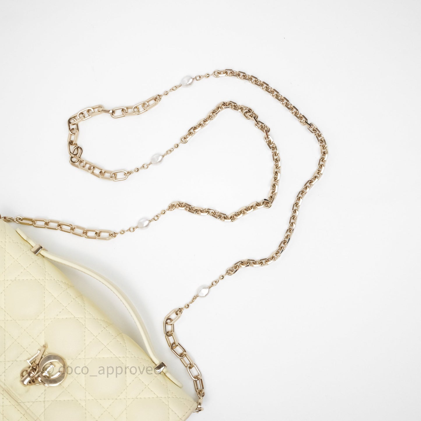 Christian Dior My Dior Mini Bag Yellow Cannage Lambskin Gold Hardware