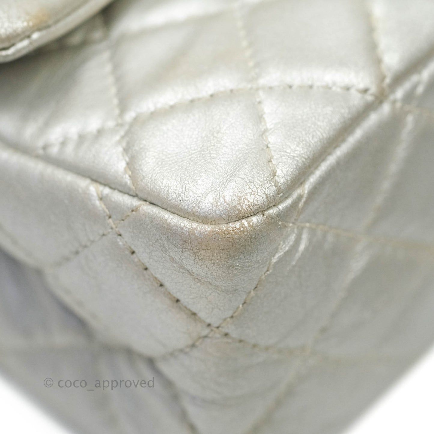 Chanel Reissue 226 Silver Calfskin Silver Hardware