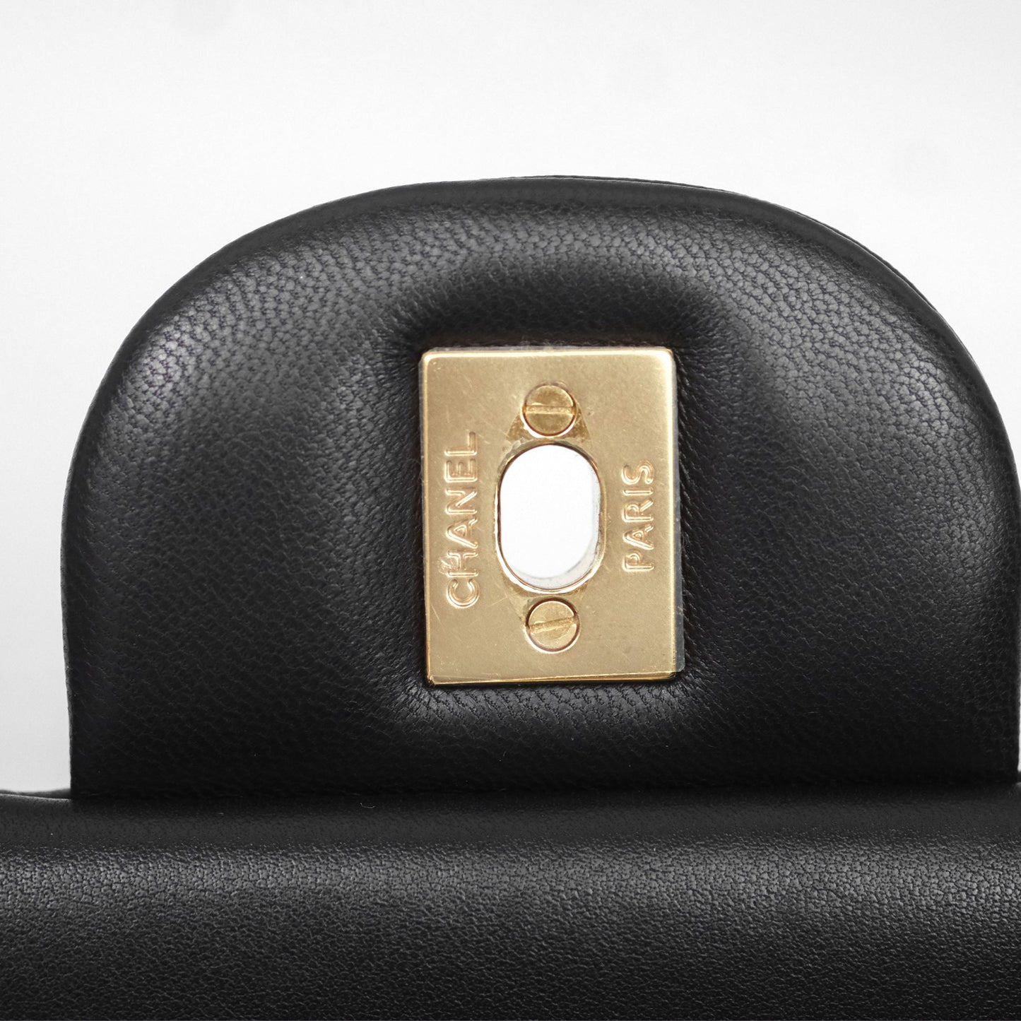 Chanel Jumbo Double Flap Black Lambskin Gold Hardware