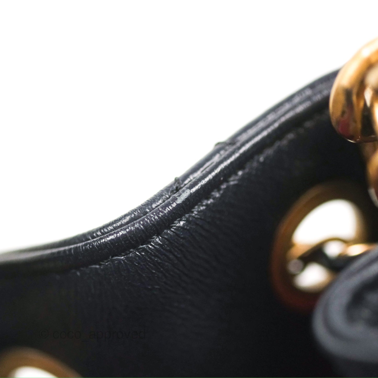 Chanel Quilted Top Handle Drawstring Bucket Bag Iridescent Navy Calfskin Aged Gold Hardware