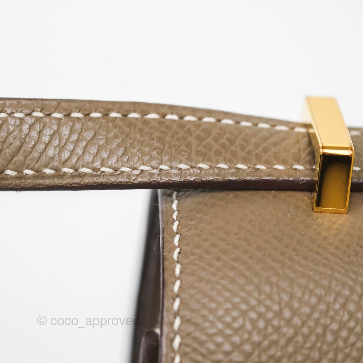 Hermès Constance Mini 18cm Mirror Etoupe Epsom Gold Hardware