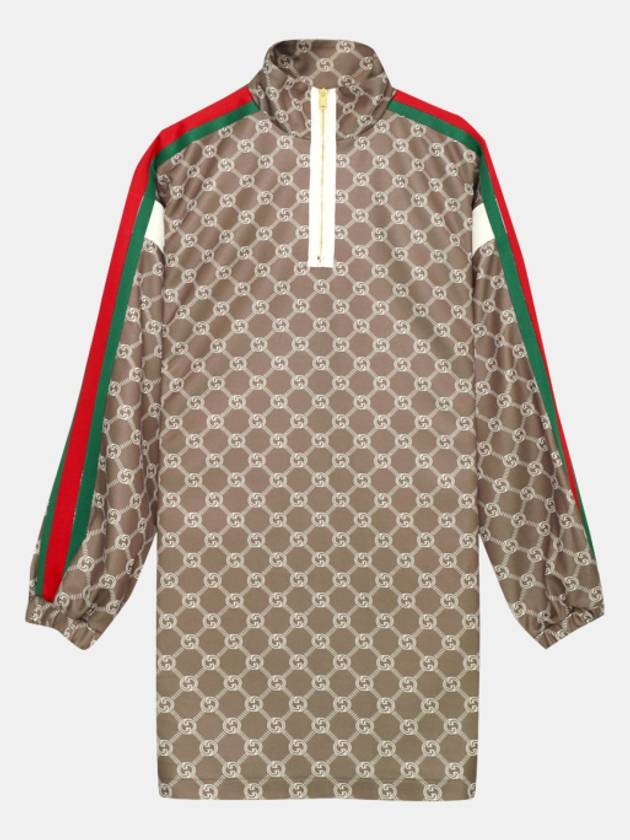Luxury Gucci Trending 2025 Interlocking G Technical Jersey Short Dress Olive Green