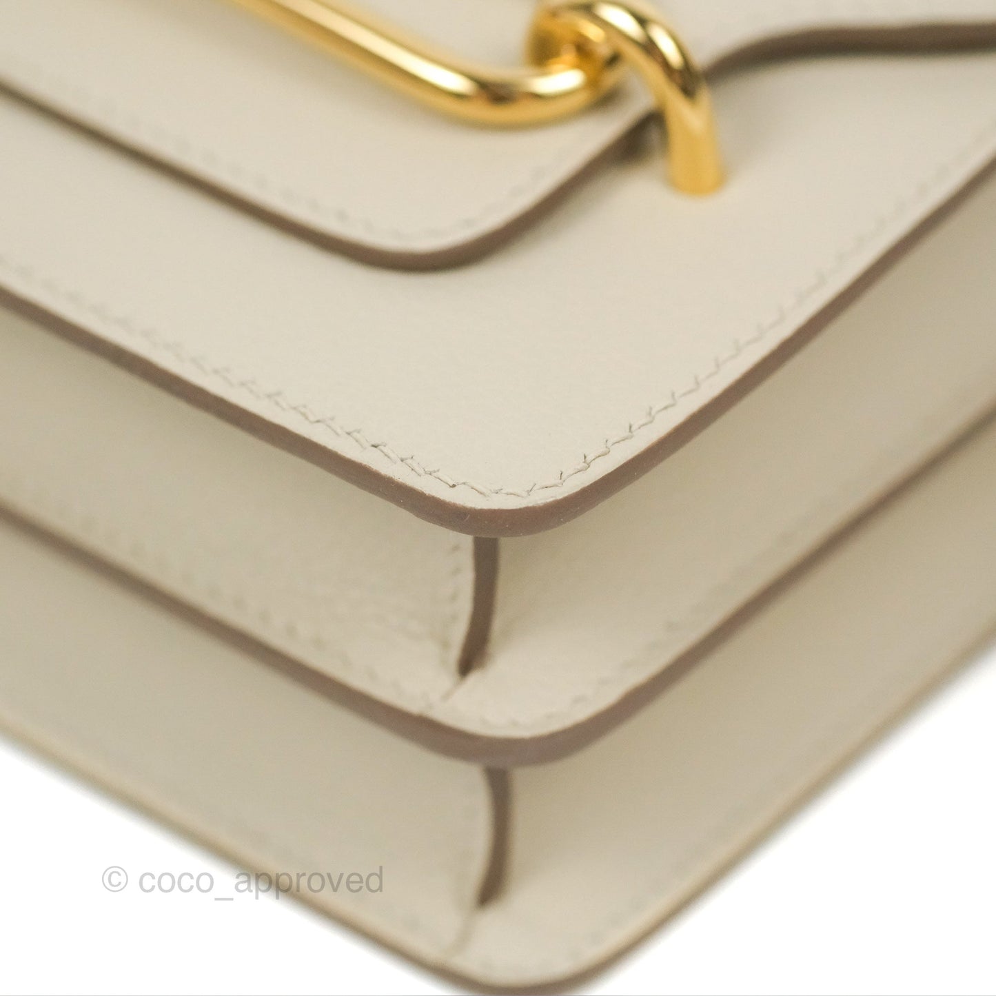 Hermès Roulis Mini 18 Beton Evercolor Permabrass Hardware