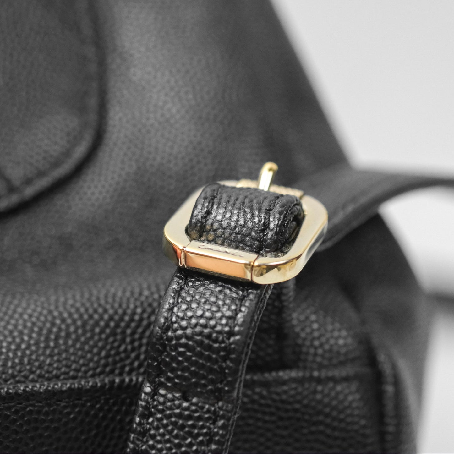 Chanel Quilted Business Affinity Backpack Black Caviar Gold Hardware