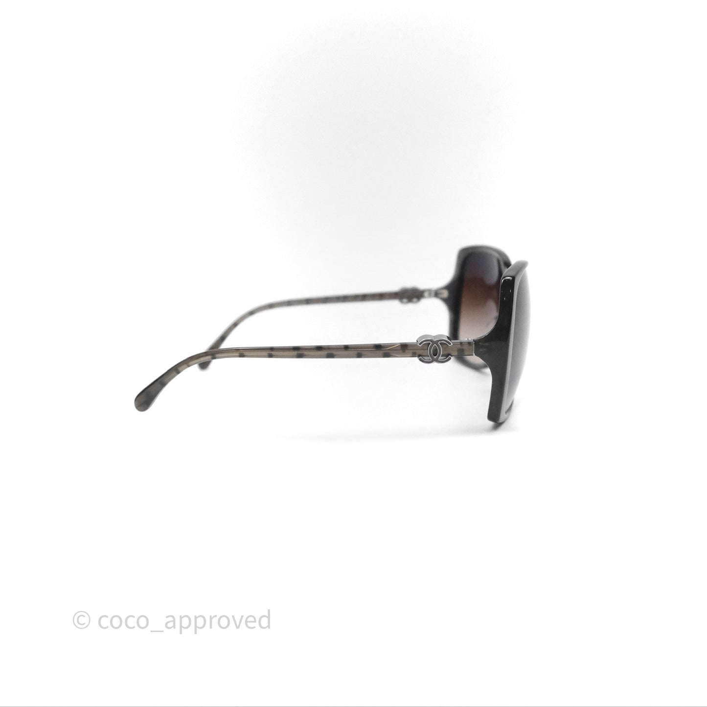 Chanel 5216 Square Oversized Frame CC Sunglasses Brown