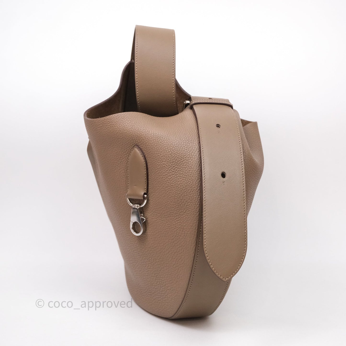 Hermes Arcon Bag Etoupe 18 Togo Palladium Hardware