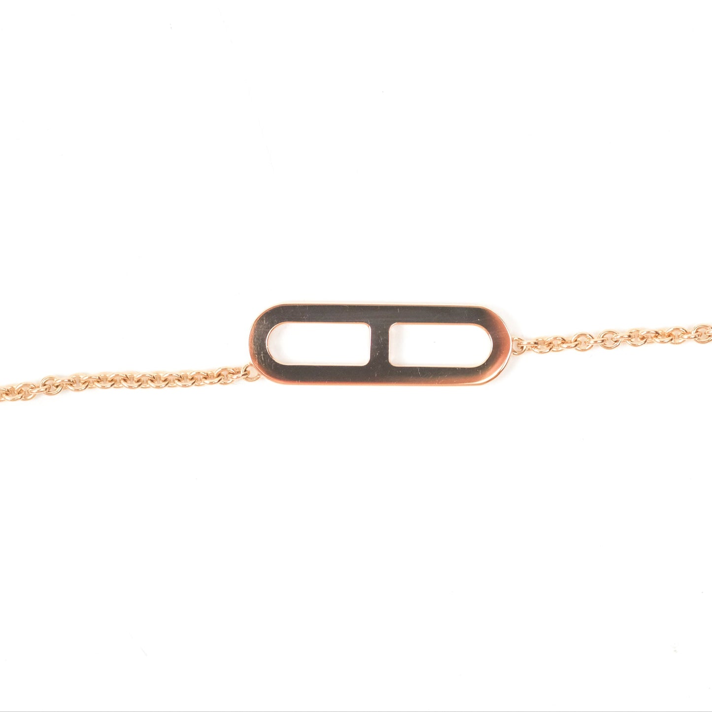 Hermès Ever Chaine D'ancre Lariat Necklace Rose Gold