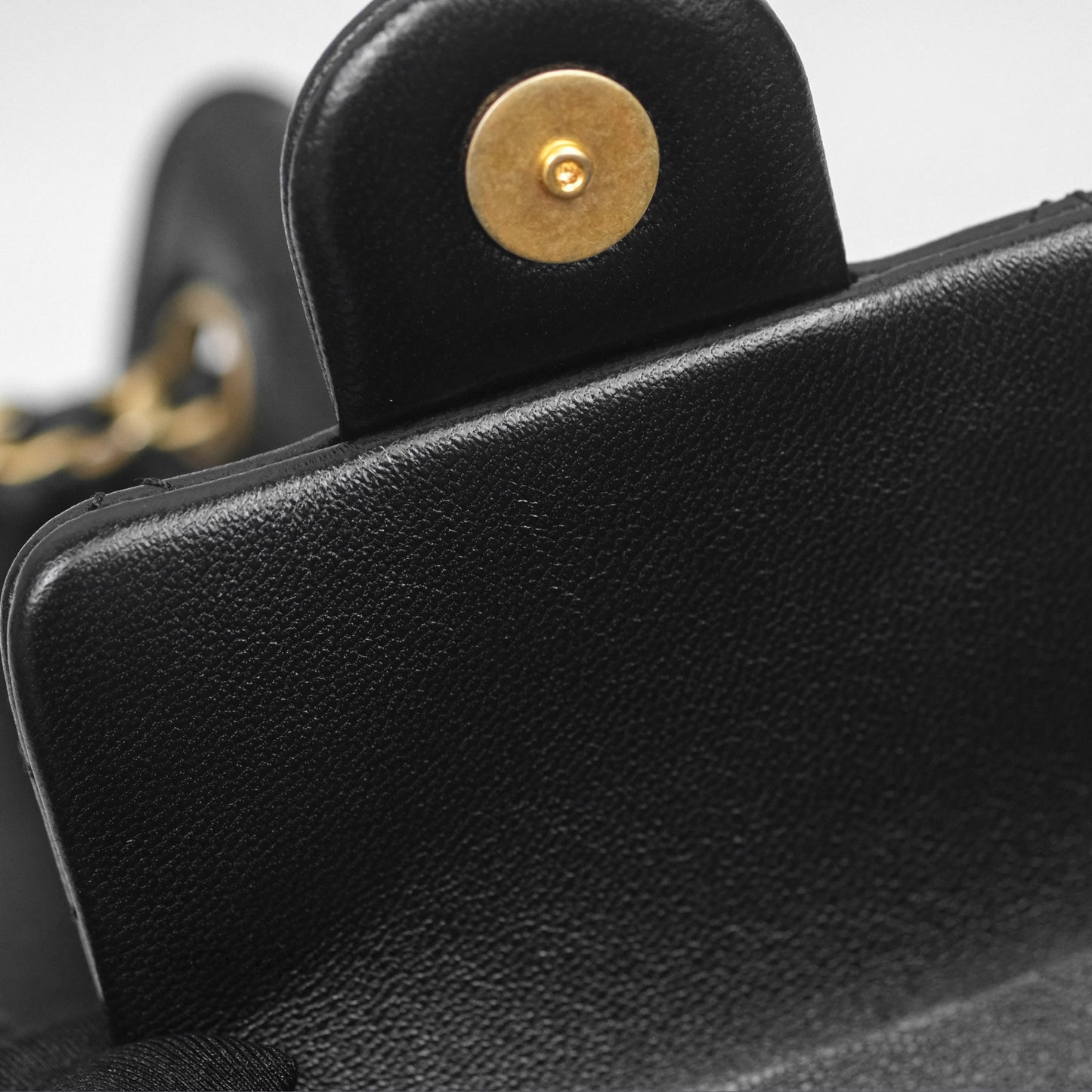 Chanel Double Pocket Black Lambskin Gold Hardware