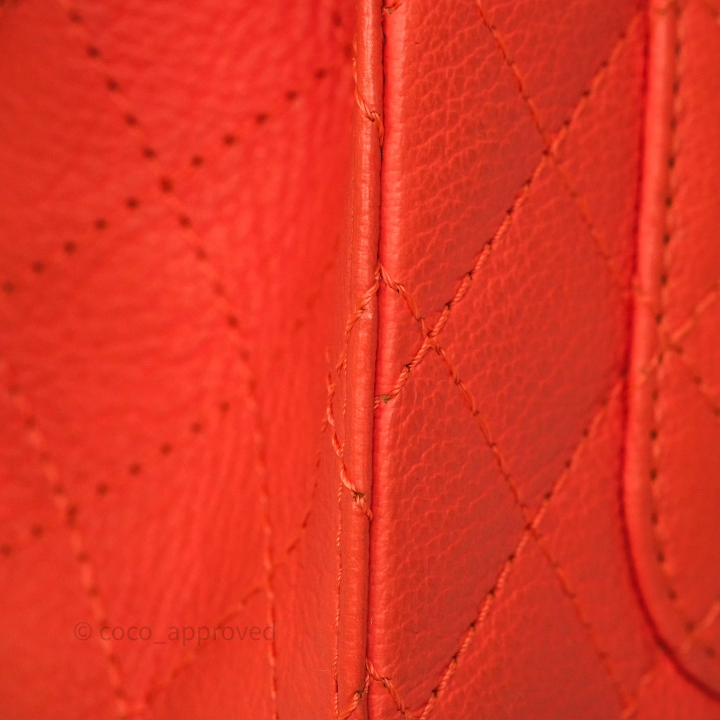 Chanel Mini Reissue 224 Tangerine Orange Goatskin Silver Hardware